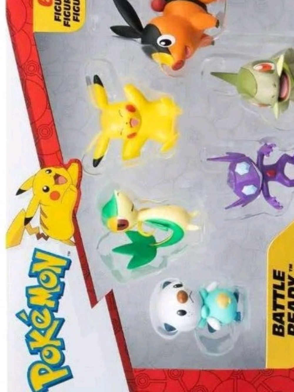 Pokemon Battle Ready Figure 6 Pack Pikachu Oshawott Snivy Tepig Sableye Axew New